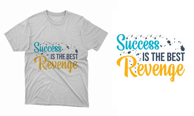 Typography and Vector T-shirt Design Template Layout