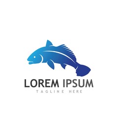 Fish logo template