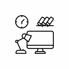 Work Place icon in vector. Logotype