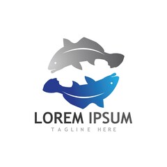 Fish logo template