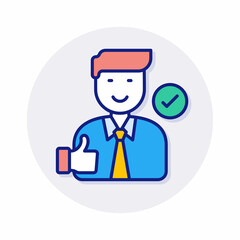 Self-Employment icon in vector. Logotype