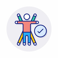 Ergonomics icon in vector. Logotype