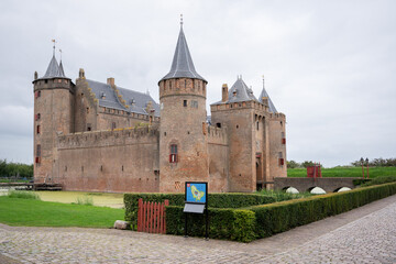 Fototapeta na wymiar The Muiderslot castle in Muiden, the Netherlands