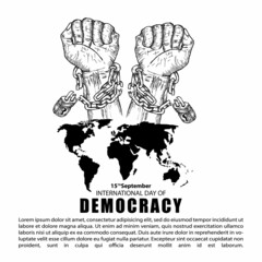 INTERNATIONAL DAY OF DEMOCRACY, POSTER AND BANNER