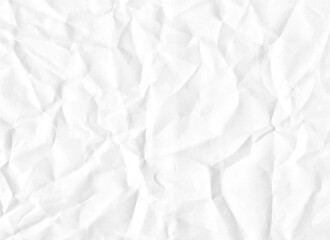 White crumpled paper texture background