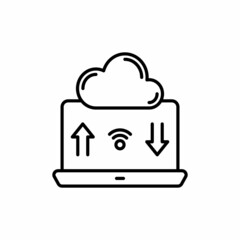 Backup Internet icon in vector. Logotype