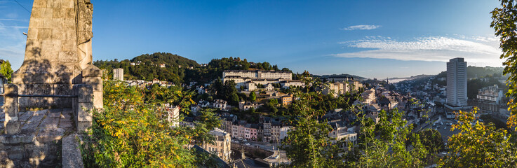 Fototapeta na wymiar Tulle (Corrèze, France) - Vue panoramique de la ville
