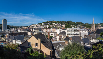 Tulle (Corrèze, France) - Vue panoramique de la ville