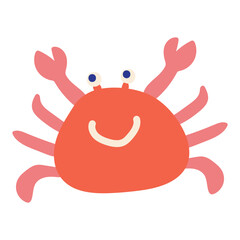 illustration drawing cartoon crab vector