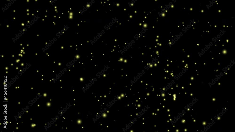 Poster abstract dust particles move chaotically illuminated by the rays of the sun in endless space. beauti