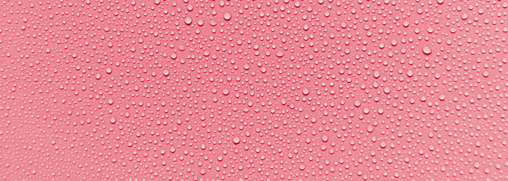 pink water drops