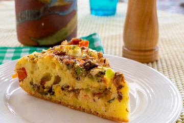 sardine pie with various vegetables