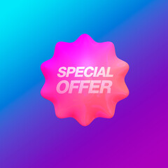 3d special offer balloon with impact