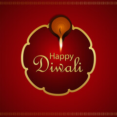Happy diwali the festival of light background