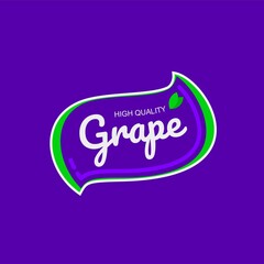 HIGH QUALITY MODERN WINE GRAPE LOGO