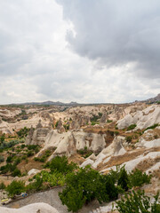 Fototapeta na wymiar View of a beautiful valley in Cappadocia