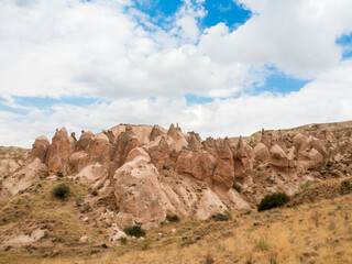 View of a beautiful valley in Cappadocia
