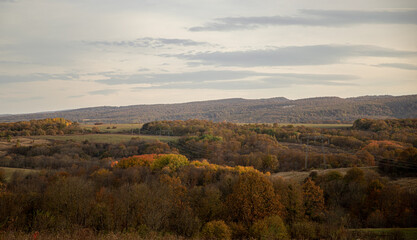 autumn landscape in the mountains