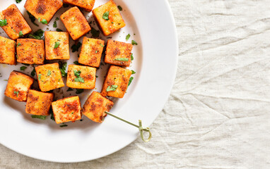 Pan fried paneer