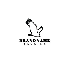 Fototapeta premium bird logo cartoon icon design template creative isolated vector illustration