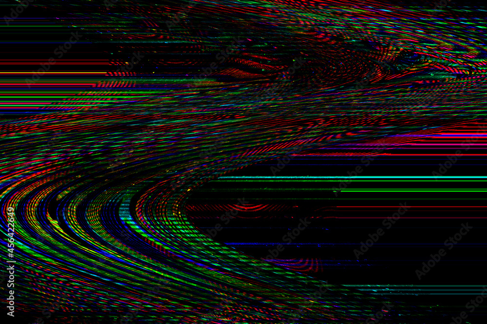 Poster glitch tv noise photo background computer screen error digital pixel noise abstract design photo gli
