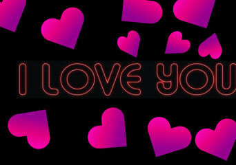  I Love neon, Neon love, neon background, neon text love, love text, love, heart