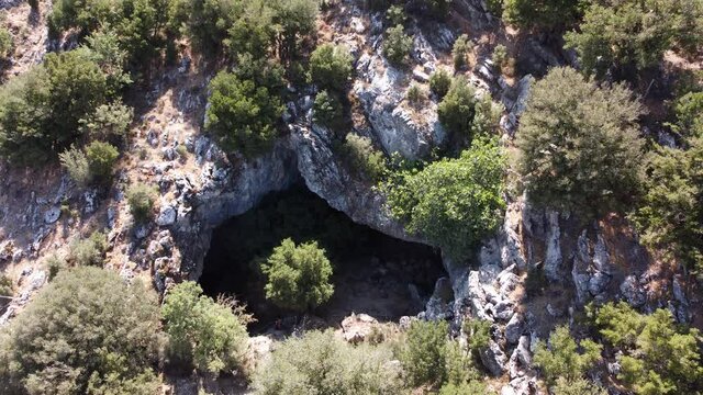 cave entrance of Zeus in Crete, Greece