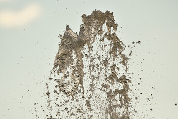 Wasserstrahl in Highspeedausfnahme