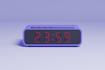Digital Alarm Clock Blue