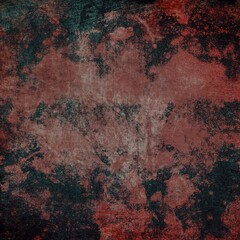 Abstract dark orange red and black grunge and aged textured surface background 