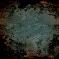 Abstract vintage grunge texture blue and black background 