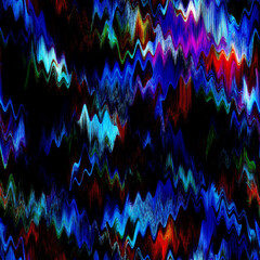 Wavy summer dip dye boho background. Wet ombre color blend for beach swimwear, trendy fashion print. Dripping paint digital fluid watercolor meelt effect. High resolution seamless pattern material. © Nautical