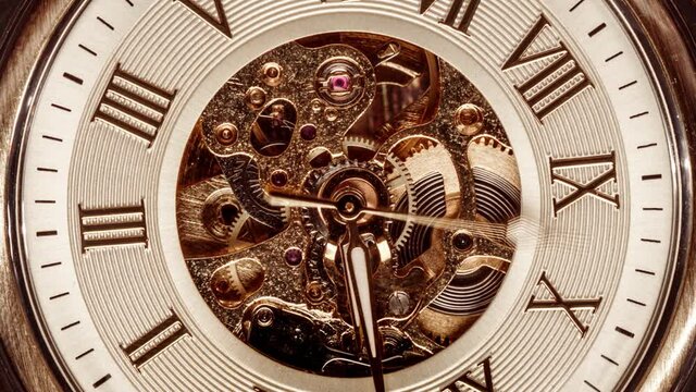 Spiral clock track of time