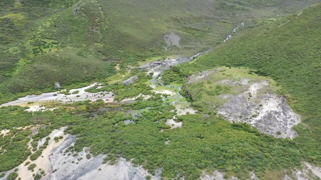 aerial view of moutain 