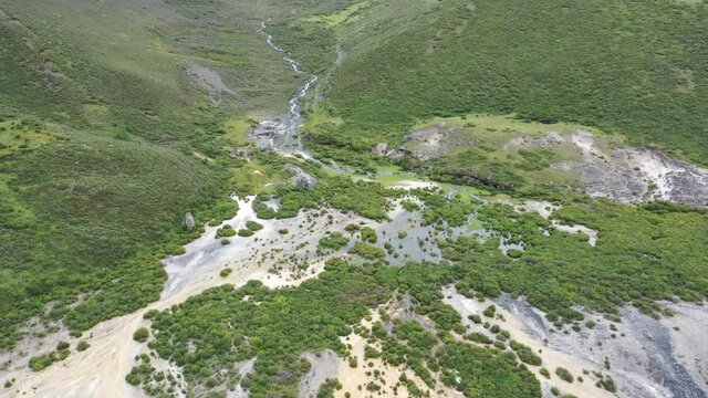 aerial view of moutain 