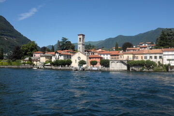 Fototapeta na wymiar Torno : village on the east branch of Lake Como.