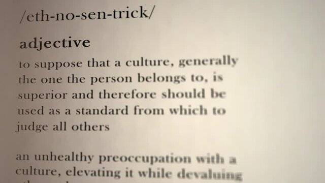Ethnocentric Definition