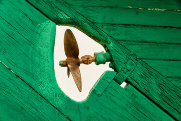 1960's Wooden Sloop Restoration in Progress - Green