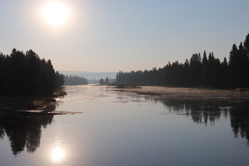 Obraz premium Lake sunset
