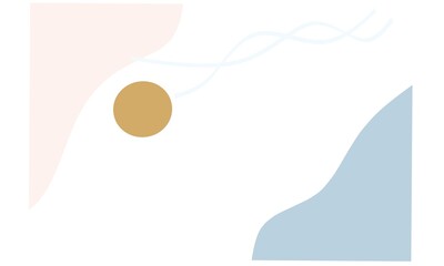 trendy contemporary artistic abstract aesthetic background illustration.