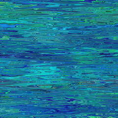 Fototapeta na wymiar Blue water mottled swirl nautical texture background. Summer coastal living style home decor. Wave turquoise liquid flow effect. Fluid motion textile seamless pattern.