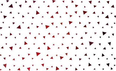Dark Red vector  polygon abstract background.