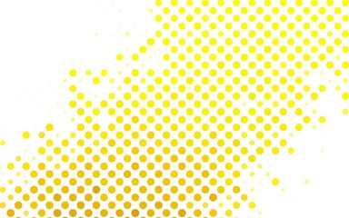 Light Yellow vector Beautiful colored illustration with blurred circles in nature style.