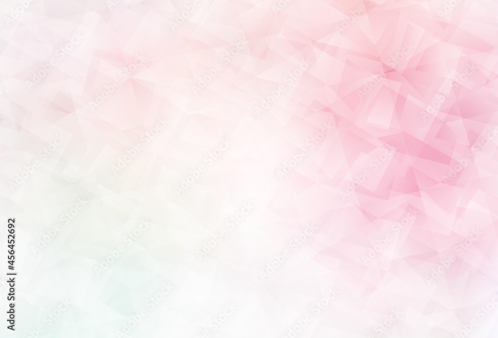 Wall mural light pink, yellow vector low poly background.