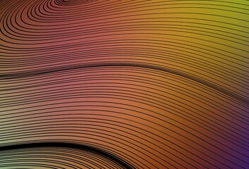 Fototapeta premium Light Multicolor vector texture with wry lines.