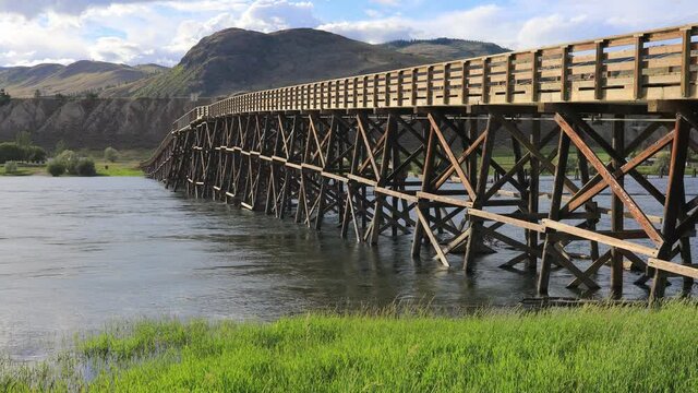 Pritchard Bridge Kamloops Wooden Trussle