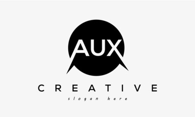 AUX creative circle letter logo design victor	
