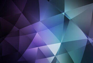 Fototapeta premium Dark Pink, Blue vector abstract mosaic pattern.
