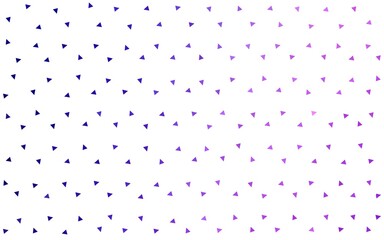 Light Purple, Pink vector pattern with colored triangles on white background.