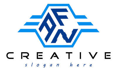 emblem badge with wings AFZ letter  logo design vector, business logo, icon shape logo, stylish logo template